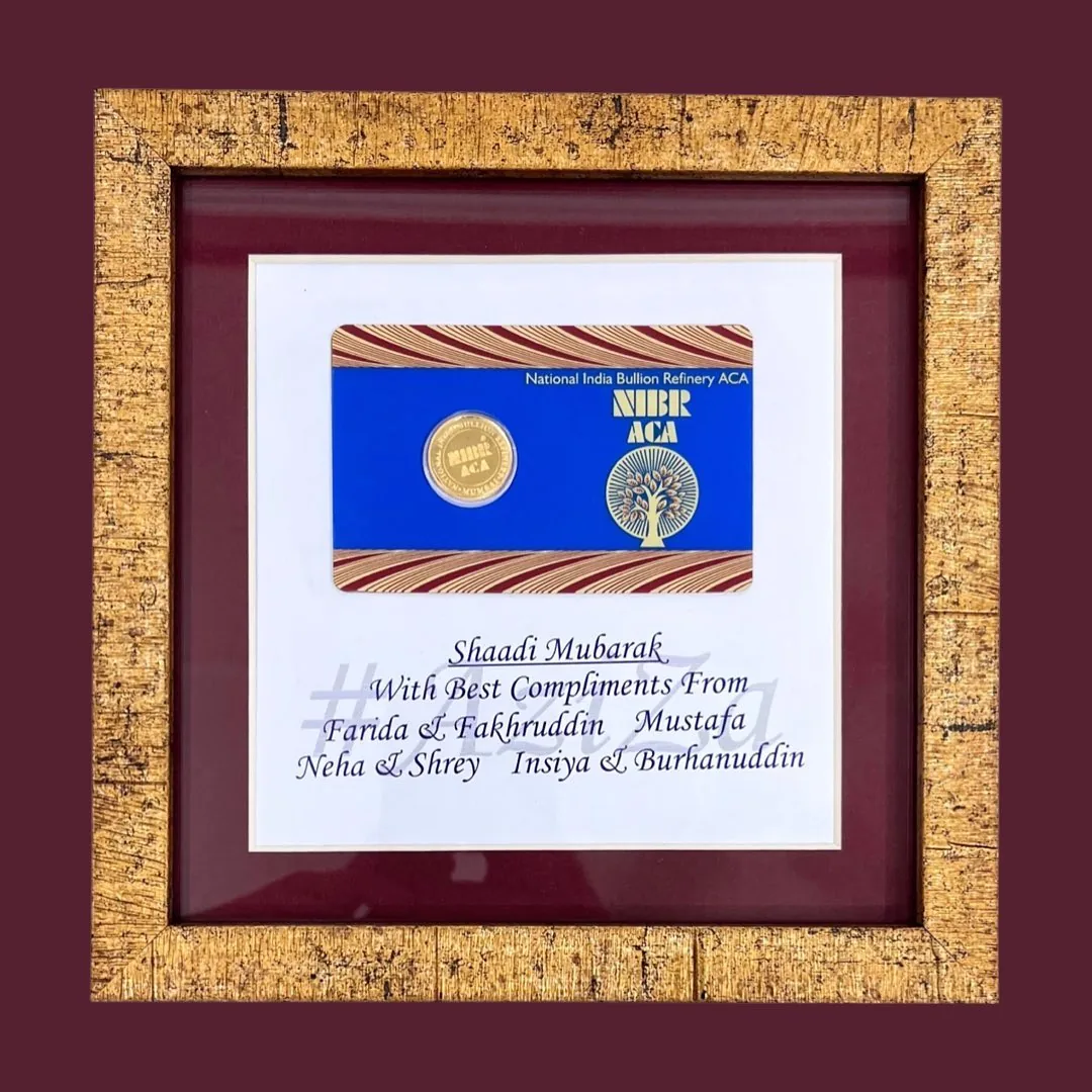 Gold Coin Gift Frame