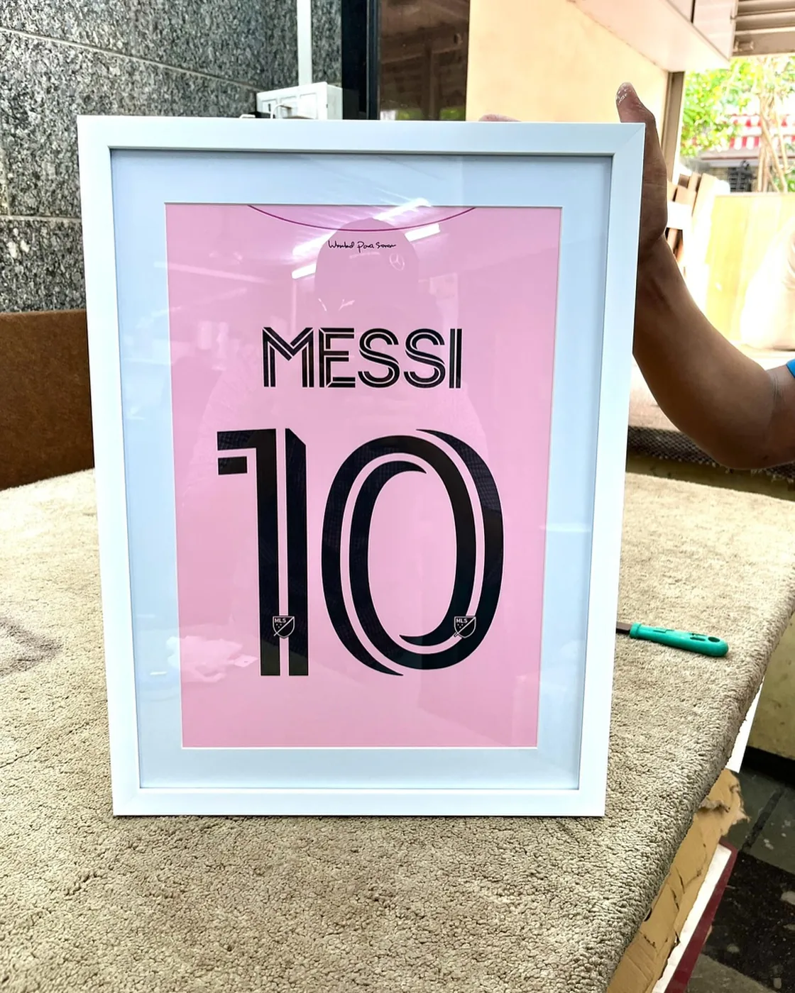 Messi Inter Miami Jersey Frame